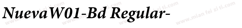NuevaW01-Bd Regular字体转换